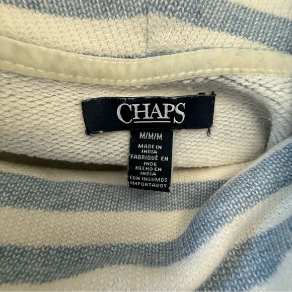 Chaps Cowl Neck Striped Sweater Size Medium - Picture 4 of 5